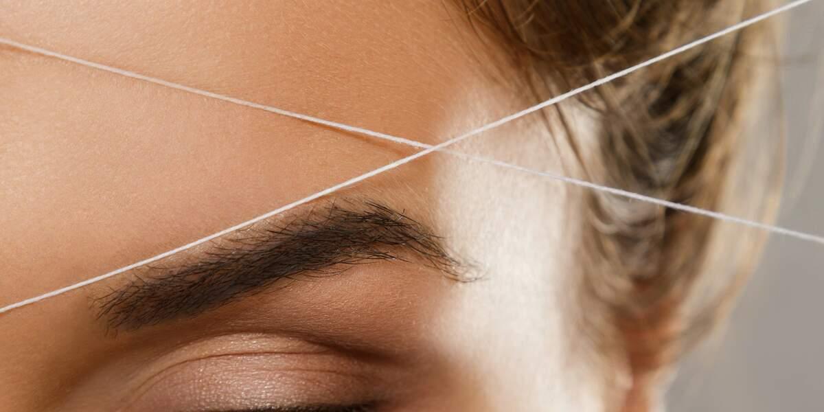 Brow + Lip Threading for Defined Brows